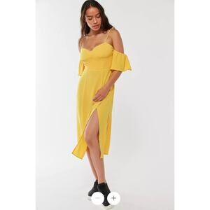 Urban Outfitters Yellow Midi Dress